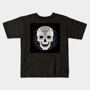 Circuit board skull Kids T-Shirt